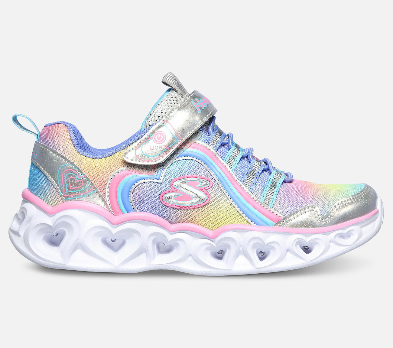 S Lights: Heart Lights - Rainbow Lux Shoe Skechers