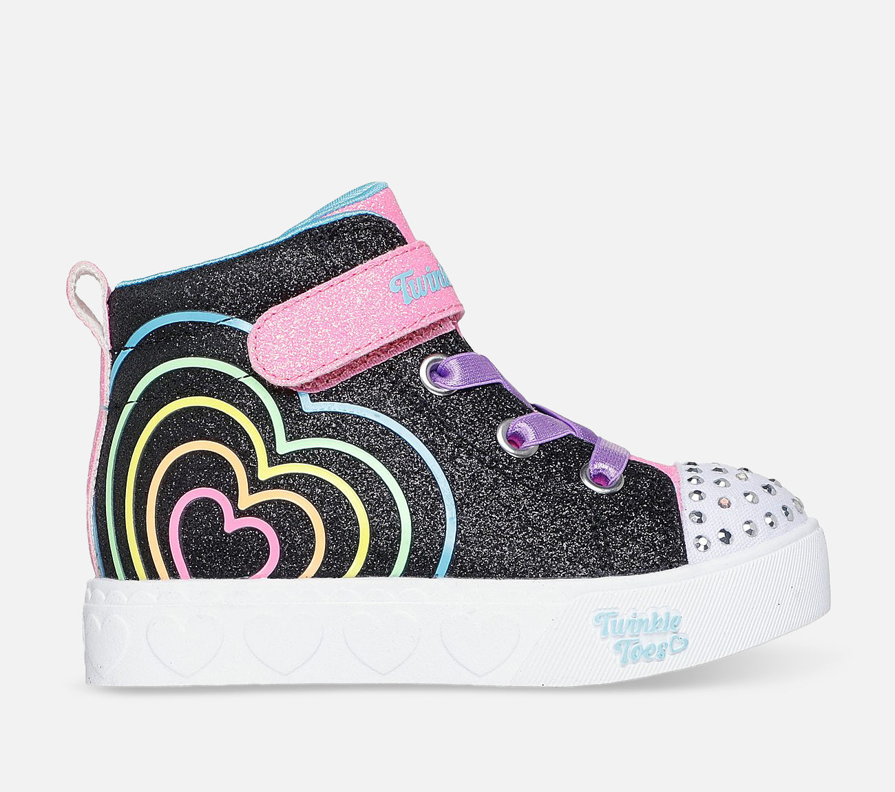 Twinkle Toes: Heart Steps - Heart Glow Shoe Skechers.se