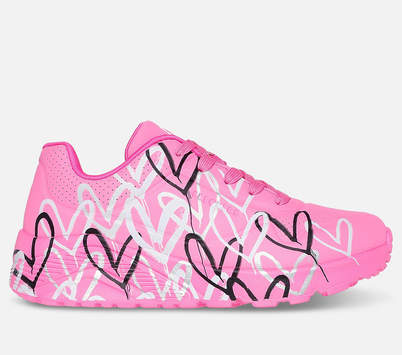 JGoldcrown: Uno Lite - Metallic Love Shoe Skechers.se