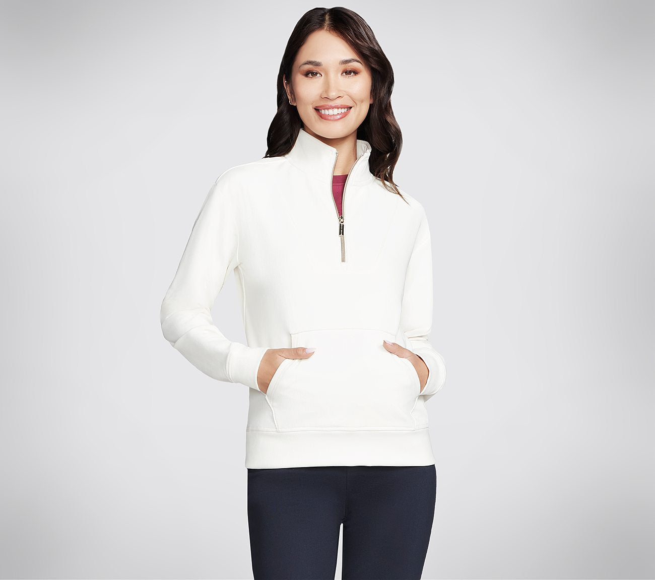 GO LUXE Rib 1/4 Zip Clothes Skechers.se