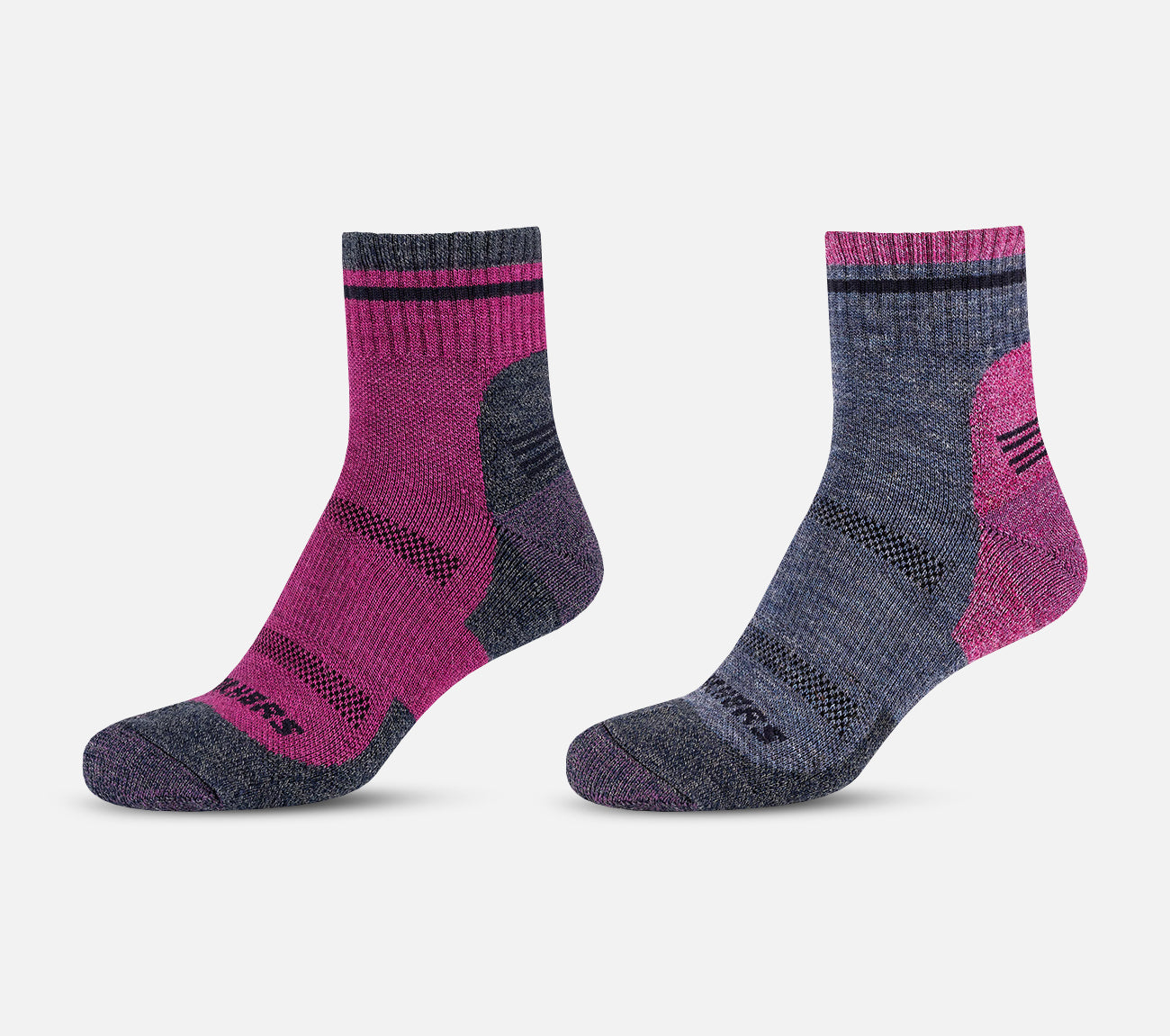 2 par korta Trail-strumpor Socks Wome Skechers